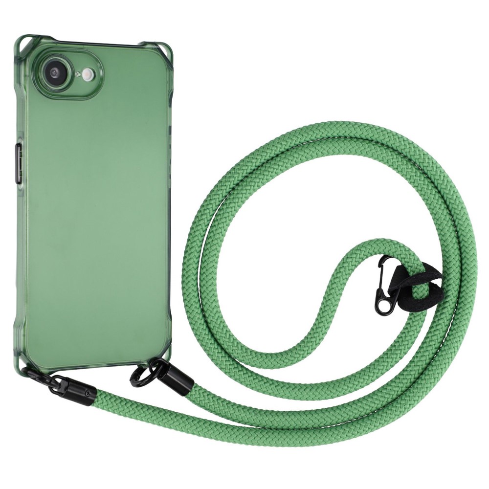 Θήκη iPhone 16e OEM Soft Silicone Sockproof v3 πλάτη με κορδόνι από αντικραδασμικό TPU πράσινο Θήκη iPhone 16e OEM Soft Silicone Sockproof v3 πλάτη με κορδόνι από αντικραδασμικό TPU πράσινο