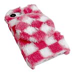 Θήκη iPhone 16e OEM Σχέδιο Fluffy 3d Χνουδωτή με ενσωματομένο καθρέφτη από σιλοκόνη και TPU ροζ - Image 5