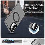 Θήκη Samsung Galaxy A36 / A56 Mad Mask Anti-Slip Sockproof συμβατό με MagSafe φορτιστή Transparent Πλάτη TPU μαύρο - Image 2