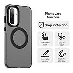 Θήκη Samsung Galaxy A36 / A56 Mad Mask Anti-Slip Sockproof συμβατό με MagSafe φορτιστή Transparent Πλάτη TPU μαύρο - Image 4