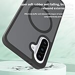 Θήκη Samsung Galaxy A36 / A56 Mad Mask Silicone Sockproof Frame συμβατό με MagSafe φορτιστή Transparent Πλάτη TPU μπλε - Image 3