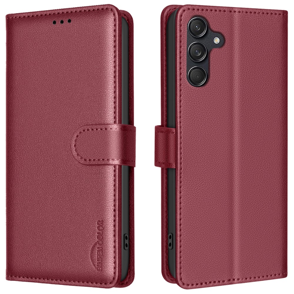 Θήκη Samsung Galaxy A36 BINFEN COLOR Leather Wallet series 12 με βάση στήριξης Θήκη Samsung Galaxy A36 BINFEN COLOR Leather Wallet series 12 με βάση στήριξης