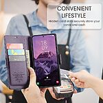 Θήκη Samsung Galaxy A36 CASEME 023 Series Πορτοφόλι με βάση στήριξης, υποδοχές καρτών και μαγνητικό κούμπωμα από συνθετικό δέρμα και TPU μωβ - Image 5