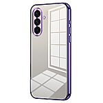 Θήκη Samsung Galaxy A36 Mad Mask Electroplating Series Thin Frame Πλάτη από Premium TPU με μεταλιζέ περίβλημα μωβ