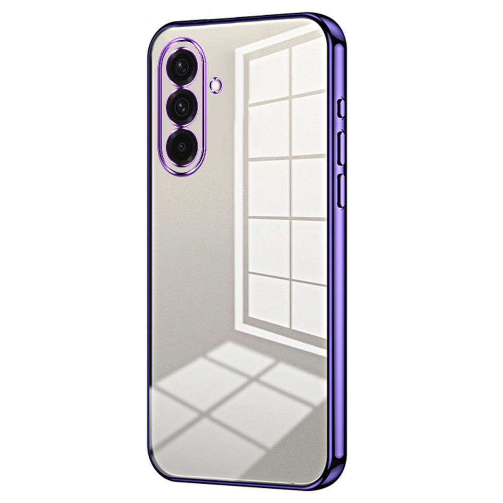 Θήκη Samsung Galaxy A36 Mad Mask Electroplating Series Thin Frame Πλάτη από Premium TPU με μεταλιζέ περίβλημα μωβ Θήκη Samsung Galaxy A36 Mad Mask Electroplating Series Thin Frame Πλάτη από Premium TPU με μεταλιζέ περίβλημα μωβ