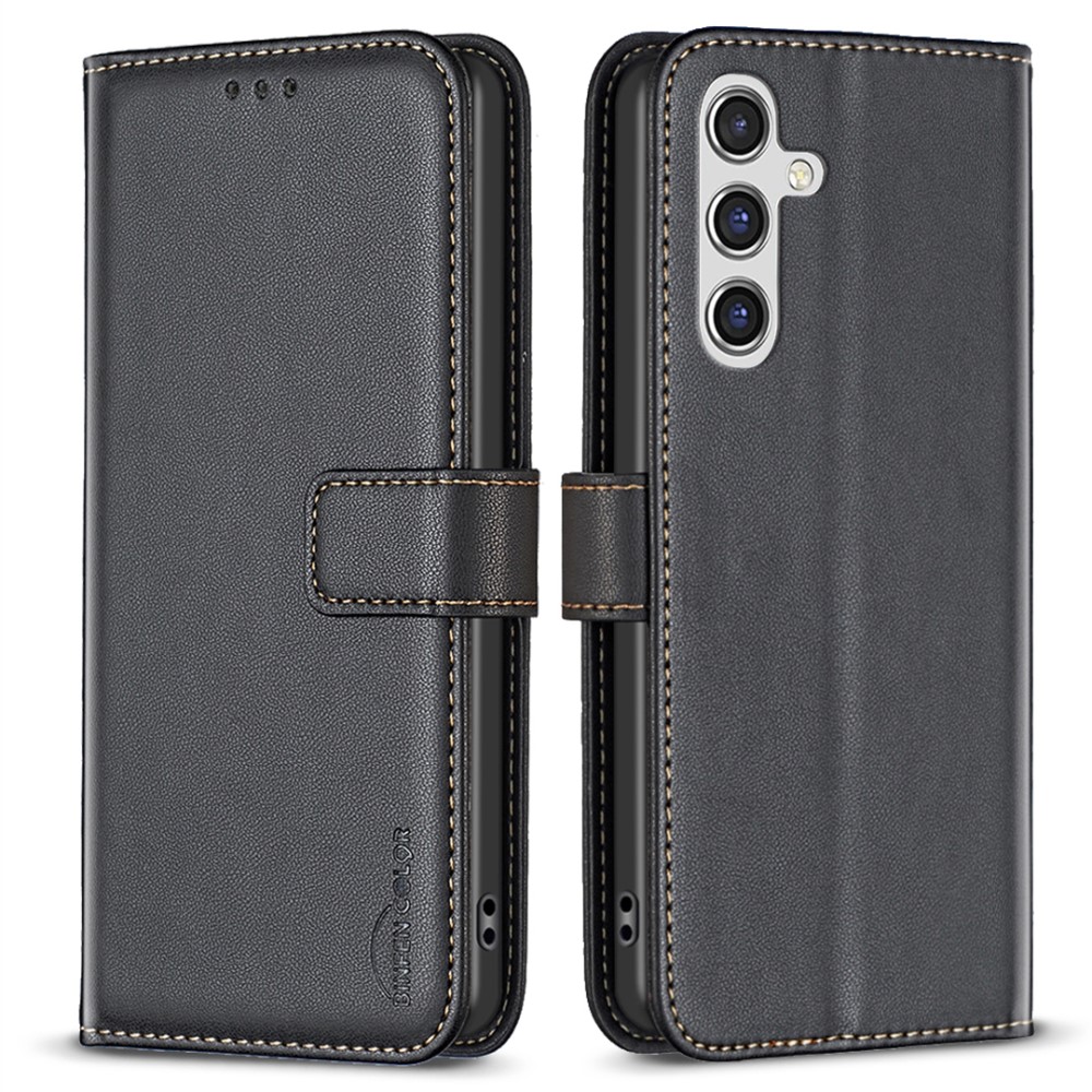 Θήκη Samsung Galaxy A56 BINFEN COLOR Leather Wallet series 12 με βάση στήριξης Θήκη Samsung Galaxy A56 BINFEN COLOR Leather Wallet series 12 με βάση στήριξης