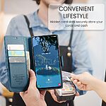 Θήκη Samsung Galaxy A56 CASEME 023 Series Πορτοφόλι με βάση στήριξης, υποδοχές καρτών και μαγνητικό κούμπωμα από συνθετικό δέρμα και TPU μπλε - Image 5