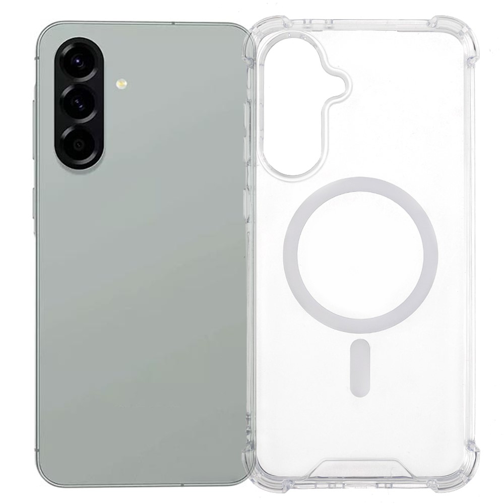 Θήκη Samsung Galaxy A56 Mad Mask Silicone Sockproof V2 συμβατό με MagSafe φορτιστή Transparent Πλάτη TPU Θήκη Samsung Galaxy A56 Mad Mask Silicone Sockproof V2 συμβατό με MagSafe φορτιστή Transparent Πλάτη TPU