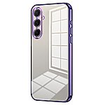 Θήκη Samsung Galaxy A56 Mad Mask Electroplating Series Thin Frame Πλάτη από Premium TPU με μεταλιζέ περίβλημα μωβ