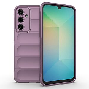 Θήκη Samsung Galaxy A56 Mad Mask Rugged Armor από σκληρό Premium TPU μωβ ανοιχτό