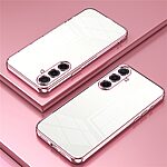 Θήκη Samsung Galaxy A56 Mad Mask Electroplating Series Thin Frame Πλάτη από Premium TPU με μεταλιζέ περίβλημα ροζ - Image 2