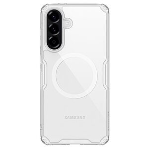 Θήκη Samsung Galaxy A56 NiLLkin Nature Magnetic Series Silicone Sockproof συμβατό με MagSafe φορτιστή Transparent Πλάτη TPU