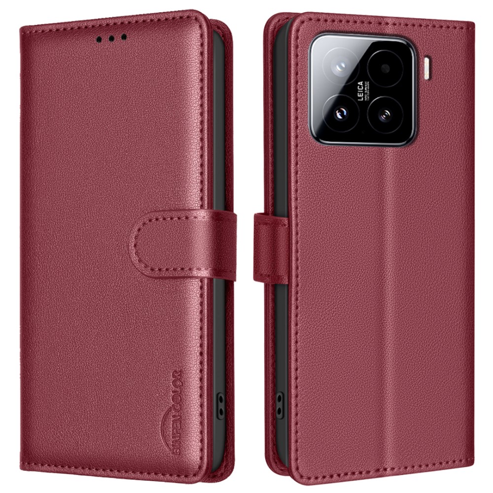 Θήκη Xiaomi 15 BINFEN COLOR Leather Wallet series 12 με βάση στήριξης Θήκη Xiaomi 15 BINFEN COLOR Leather Wallet series 12 με βάση στήριξης