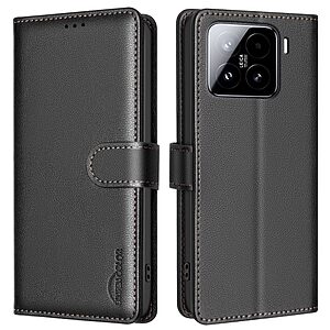 Θήκη Xiaomi 15 BINFEN COLOR Leather Wallet series 12 με βάση στήριξης