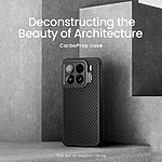 Θήκη Xiaomi 15 NiLLkin CarboProp Aramid fiber Series με προστασία για την κάμερα και βάση στήριξης MagSafe από Αυθεντικό Ανθρακόνημα Premium TPU μαύρο - Image 4