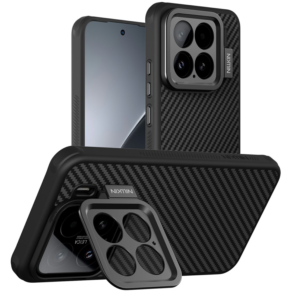 Θήκη Xiaomi 15 NiLLkin CarboProp Aramid fiber Series με προστασία για την κάμερα και βάση στήριξης MagSafe από Αυθεντικό Ανθρακόνημα Premium TPU μαύρο Θήκη Xiaomi 15 NiLLkin CarboProp Aramid fiber Series με προστασία για την κάμερα και βάση στήριξης MagSafe από Αυθεντικό Ανθρακόνημα Premium TPU μαύρο
