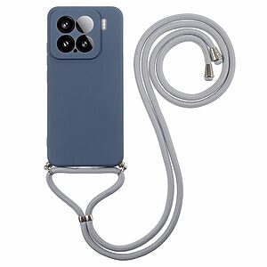 Θήκη Xiaomi 15 OEM Soft Silicone Sockproof v2 πλάτη με κορδόνι από αντικραδασμικό TPU γκρι σκούρο