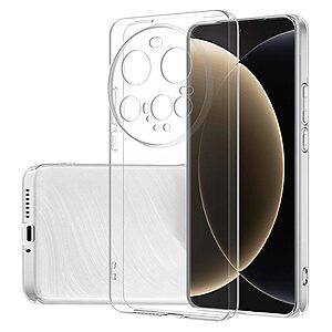 Θήκη Xiaomi 15 Ultra OEM Silicone Sockproof V6 Anti-Slip Transparent Πλάτη TPU