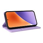 Θήκη Xiaomi 15 YIKATU Folio Series v5 με βάση στήριξης, υποδοχή καρτών και μαγνητικό κούμπωμα Flip Wallet από συνθετικό δέρμα και TPU μωβ - Image 4