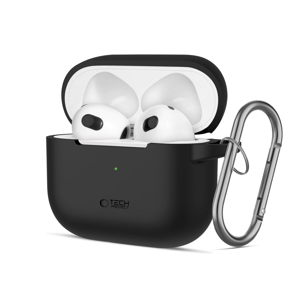 Θήκη Σιλικόνης TECH-PROTECT με Silicone Hook - AirPods 3 Μαύρο Θήκη Σιλικόνης TECH-PROTECT με Silicone Hook - AirPods 3 Μαύρο