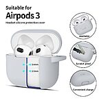 Θήκη Σιλικόνης TECH-PROTECT με Silicone Hook - AirPods 3 Γκρι - Image 2