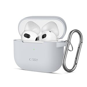 Θήκη Σιλικόνης TECH-PROTECT με Silicone Hook - AirPods 3 Γκρι