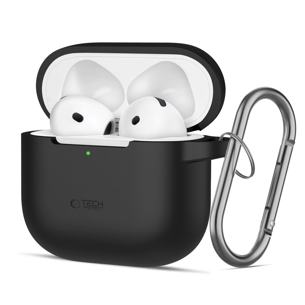 Θήκη Σιλικόνης TECH-PROTECT με Silicone Hook - AirPods 4 Μαύρο Θήκη Σιλικόνης TECH-PROTECT με Silicone Hook - AirPods 4 Μαύρο