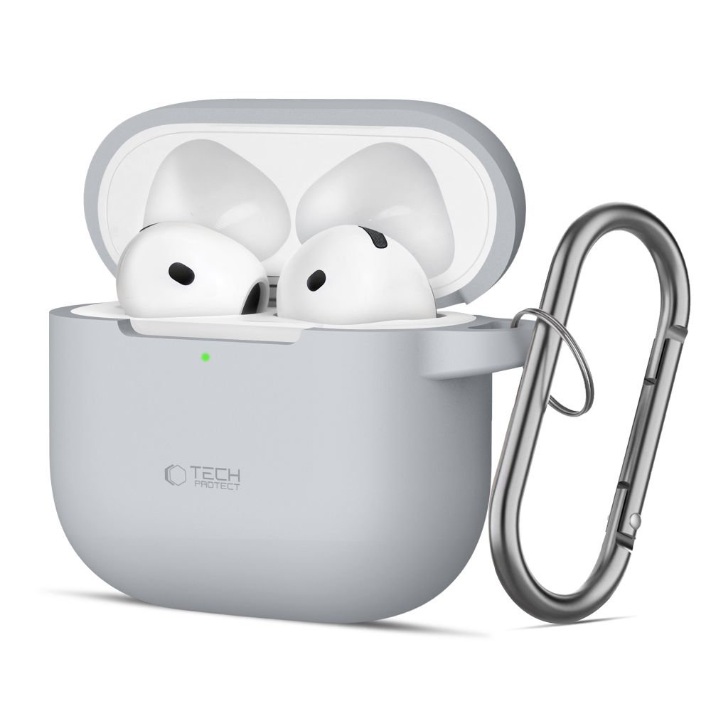 Θήκη Σιλικόνης TECH-PROTECT με Silicone Hook - AirPods 4 Γκρι Θήκη Σιλικόνης TECH-PROTECT με Silicone Hook - AirPods 4 Γκρι