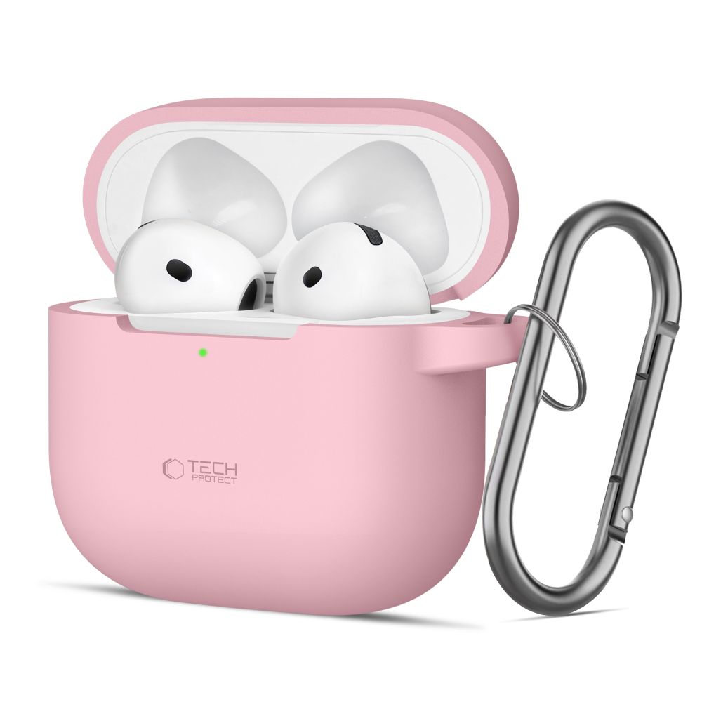 Θήκη Σιλικόνης TECH-PROTECT με Silicone Hook - AirPods 4 Ροζ Θήκη Σιλικόνης TECH-PROTECT με Silicone Hook - AirPods 4 Ροζ