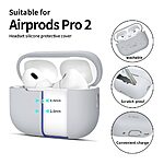 Θήκη Σιλικόνης TECH-PROTECT με Silicone Hook - AirPods Pro (1η & 2η Γενιά) Γκρι - Image 2