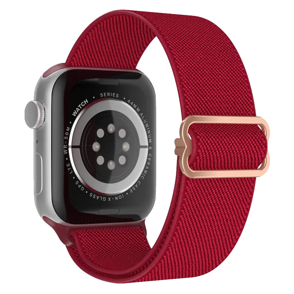 039368 Λουράκι Sport Band Sonique Elastic Nylon Loop για Apple Watch (42/44/45/49mm) - κόκκινο