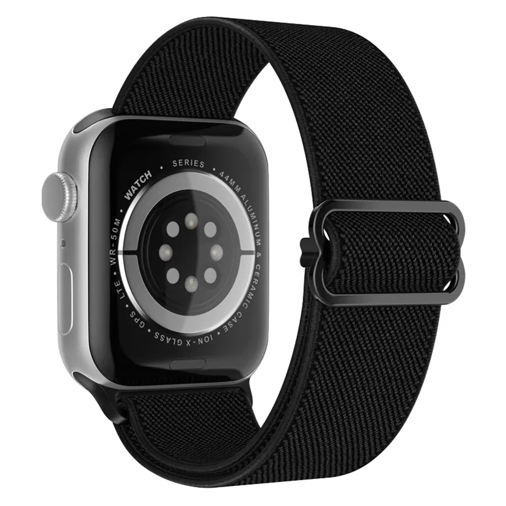 039370 Λουράκι Sport Band Sonique Elastic Nylon Loop για Apple Watch (42/44/45/49mm) - μαύρο