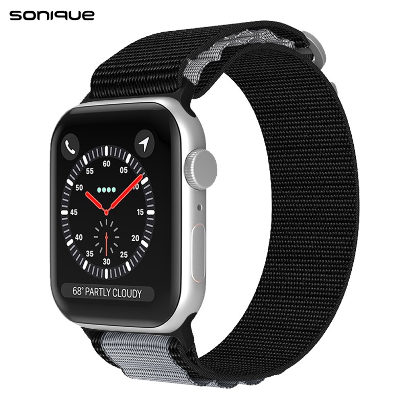 039373 Λουράκι Alpine Loop Band Sonique Nylon για Apple Watch (42/44/45/49mm) - γκρι