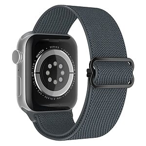 Λουράκι Sport Band Sonique Elastic Nylon Loop για Apple Watch (42/44/45/49mm) - γκρι