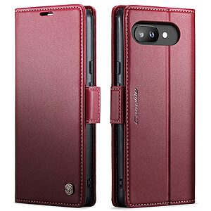 υποδοχές καρτών και μαγνητικό κούμπωμα από συνθετικό δέρμα και TPU κόκκινο