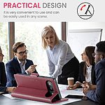 Θήκη Google Pixel 9a 5G CASEME 023 Series Πορτοφόλι με βάση στήριξης, υποδοχές καρτών και μαγνητικό κούμπωμα από συνθετικό δέρμα και TPU κόκκινο - Image 3