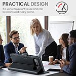 Θήκη Google Pixel 9a 5G CASEME 023 Series Πορτοφόλι με βάση στήριξης, υποδοχές καρτών και μαγνητικό κούμπωμα από συνθετικό δέρμα και TPU μαύρο - Image 3