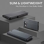 Θήκη Google Pixel 9a 5G CASEME 023 Series Πορτοφόλι με βάση στήριξης, υποδοχές καρτών και μαγνητικό κούμπωμα από συνθετικό δέρμα και TPU μαύρο - Image 5