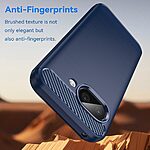 Θήκη Google Pixel 9a 5G Mad Mask Brushed TPU Carbon Πλάτη μπλε - Image 4