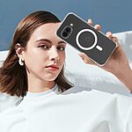 Θήκη Google Pixel 9a 5G OEM Silicone Sockproof συμβατό με MagSafe φορτιστή Transparent Πλάτη TPU - Image 3