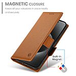 Θήκη Honor 400 Lite 5G Mad Mask Leather Wallet Case V7 με βάση στήριξης, υποδοχές καρτών και εσωτερικό μαγνητικό κούμπωμα Flip Wallet από συνθετικό δέρμα καφέ - Image 5