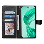 υποδοχές καρτών και μαγνητικό κούμπωμα Flip Wallet από συνθετικό δέρμα μαύρο