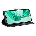 Θήκη Honor 400 Lite 5G Mad Mask Leather Wallet Case Protector με βάση στήριξης, υποδοχές καρτών και μαγνητικό κούμπωμα Flip Wallet από συνθετικό δέρμα μαύρο - Image 3