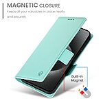 Θήκη Honor 400 Lite 5G Mad Mask Leather Wallet Case V7 με βάση στήριξης, υποδοχές καρτών και εσωτερικό μαγνητικό κούμπωμα Flip Wallet από συνθετικό δέρμα πράσινο ανοιχτό - Image 5
