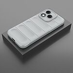 Θήκη Honor 400 Lite 5G Mad Mask Rugged Armor από σκληρό Premium TPU γκρι ανοιχτό - Image 3