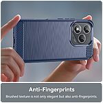 Θήκη Honor 400 Lite 5G Mad Mask Brushed TPU Carbon Πλάτη μπλε - Image 4