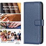 Θήκη Honor X7C / 200 Smart 5G BINFEN COLOR Leather Wallet series 12 με βάση στήριξης, υποδοχές καρτών και μαγνητικό κούμπωμα μπλε - Image 4