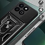 Θήκη Honor X7C / 200 Smart 5G Mad Mask Camshield Armor Guard Πλάτη με προστασία για την κάμερα, Kickstand και Βάση στήριξης από σκλήρό Premium TPU μαύρο - Image 4