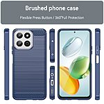 Θήκη Honor X7C / 200 Smart 5G Mad Mask Brushed TPU Carbon Πλάτη μπλε - Image 3