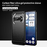 Θήκη Nothing Phone (3a) 5G MOFI Brushed V2 TPU Carbon Πλάτη μαύρο - Image 2